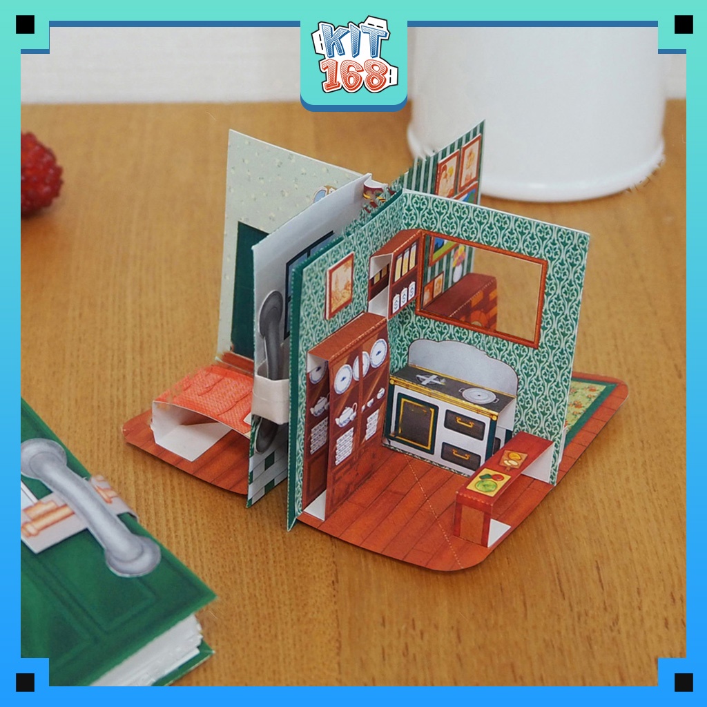 Mô hình giấy kiến trúc Sách mini Green House