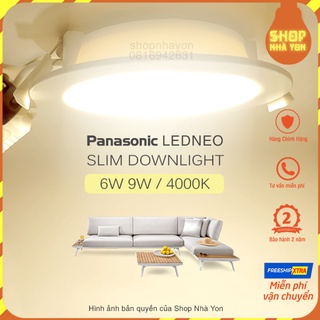 Đèn led panel âm trần panasonic 6w tròn nnp71279 neo slim