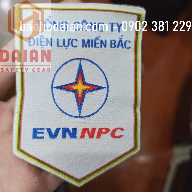 Logo điện lực thêu sẵn, in sẵn may tay áo - 2 miền