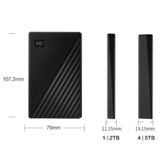 Ổ Cứng Di Dộng HDD WD My Passport 2TB | BigBuy360 - bigbuy360.vn