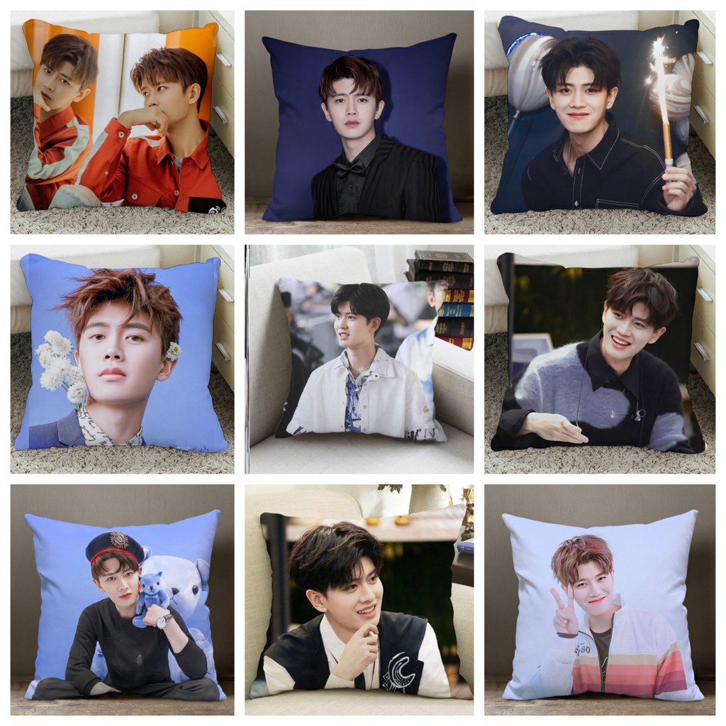 Gối IN HÌNH Nhậm Gia Luân gồm cả vỏ và ruột chất đẹp tiện lợi idol diễn viên cpop