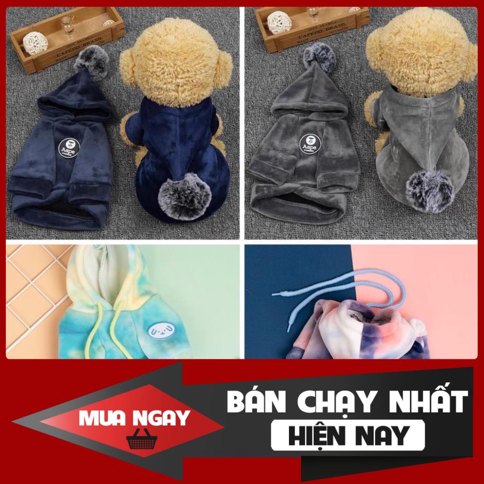 [ LOẠI 1 ] Quần áo hoodie cho thú cưng giữ ấm thu đông sang trọng cao cấp