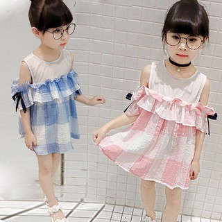 Váy hở vai cho bé