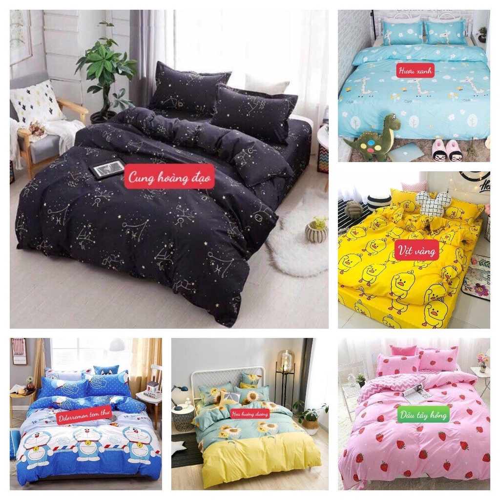 [3 món]Bộ Ga Gối 1m2x1m9 Poly Cotton,Mẫu Mới hot kute,MẪU DOREMON ĐÀN | BigBuy360 - bigbuy360.vn