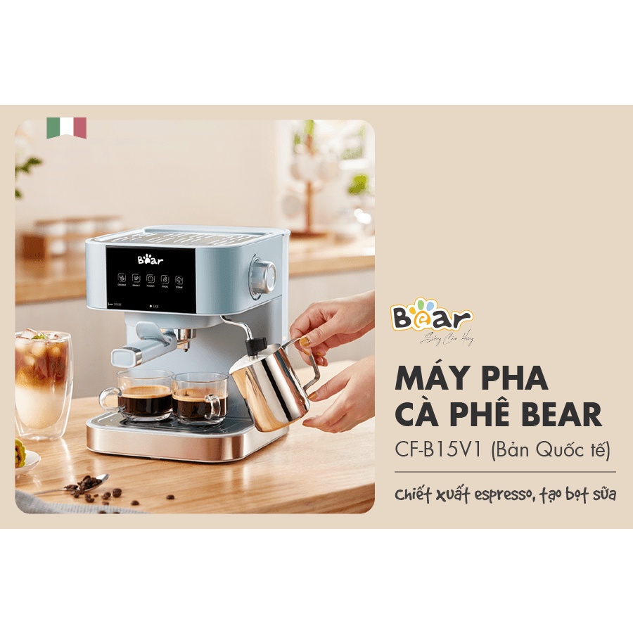 Máy pha cà phê tự động Bear CFB15V1 - blue