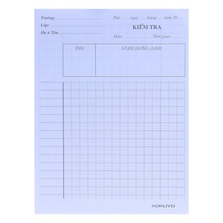 Giấy kiểm tra ô ly Campus đôi BF100G