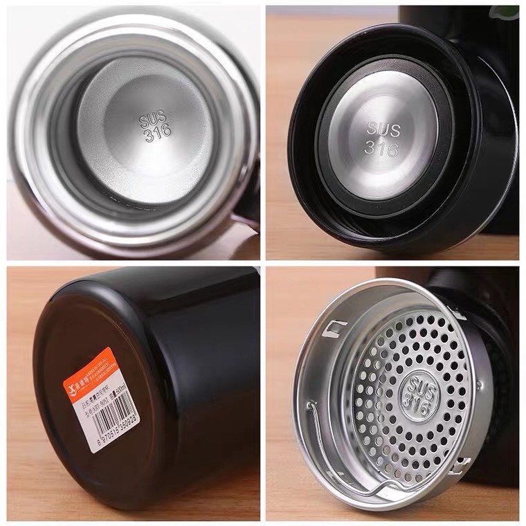 Bình giữ nhiệt INOX cao cấp giữ nóng lạnh lên tới 24 giờ, có tấm lọc, kiểu dáng thể thao, tiện dụng CT173A