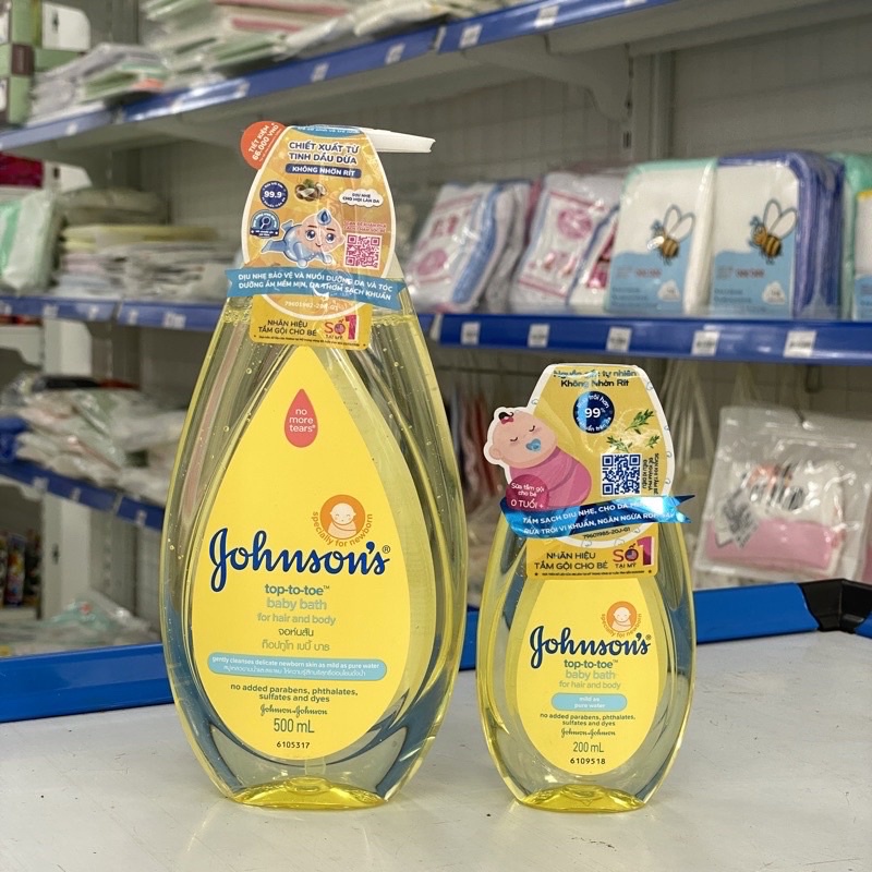 Sữa tắm gội toàn thân Johnson's TOP TO TOE 200ml - Sumishop2019