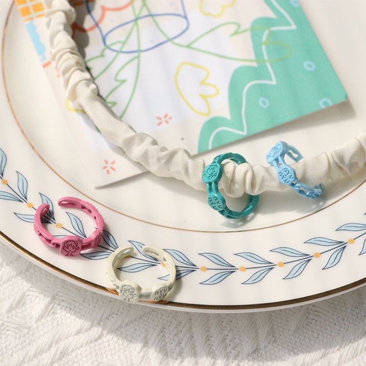 Nhẫn Hở Kiểu Hoạt Hình Xinh Xắn Trẻ Trung Phong Cách Hàn Quốc Cho Bạn Gái