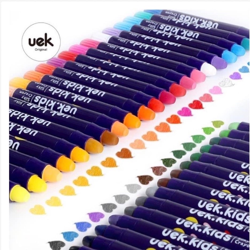 bút sáp màu UEK chính hãng màu thực phẩm không lem tay