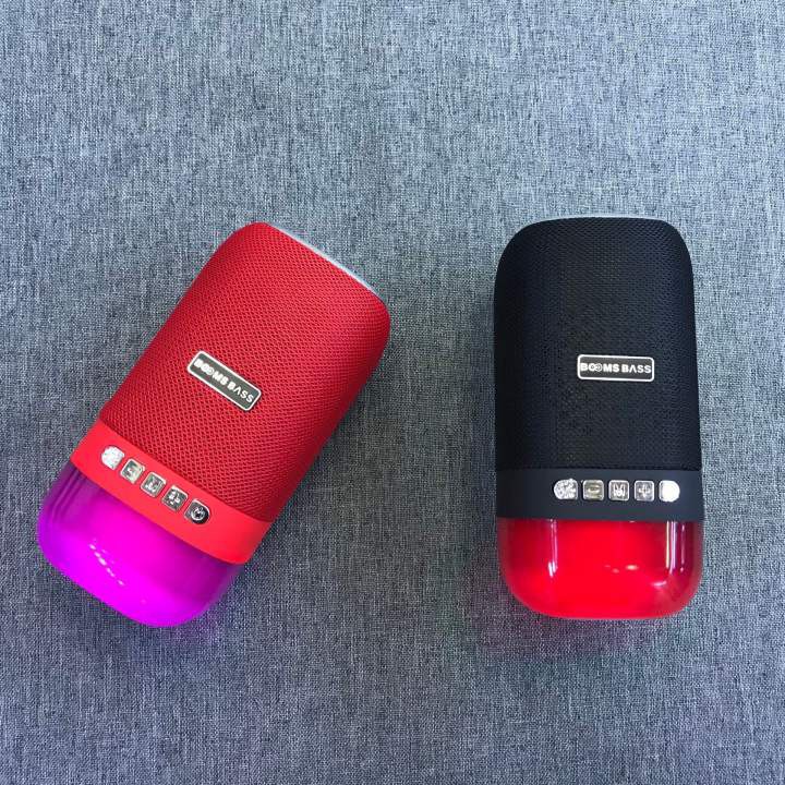 Loa bluetooth mini Booms Bass L22 cầm tay, hỗ trợ cắm USB, thẻ nhớ, đèn led đổi màu