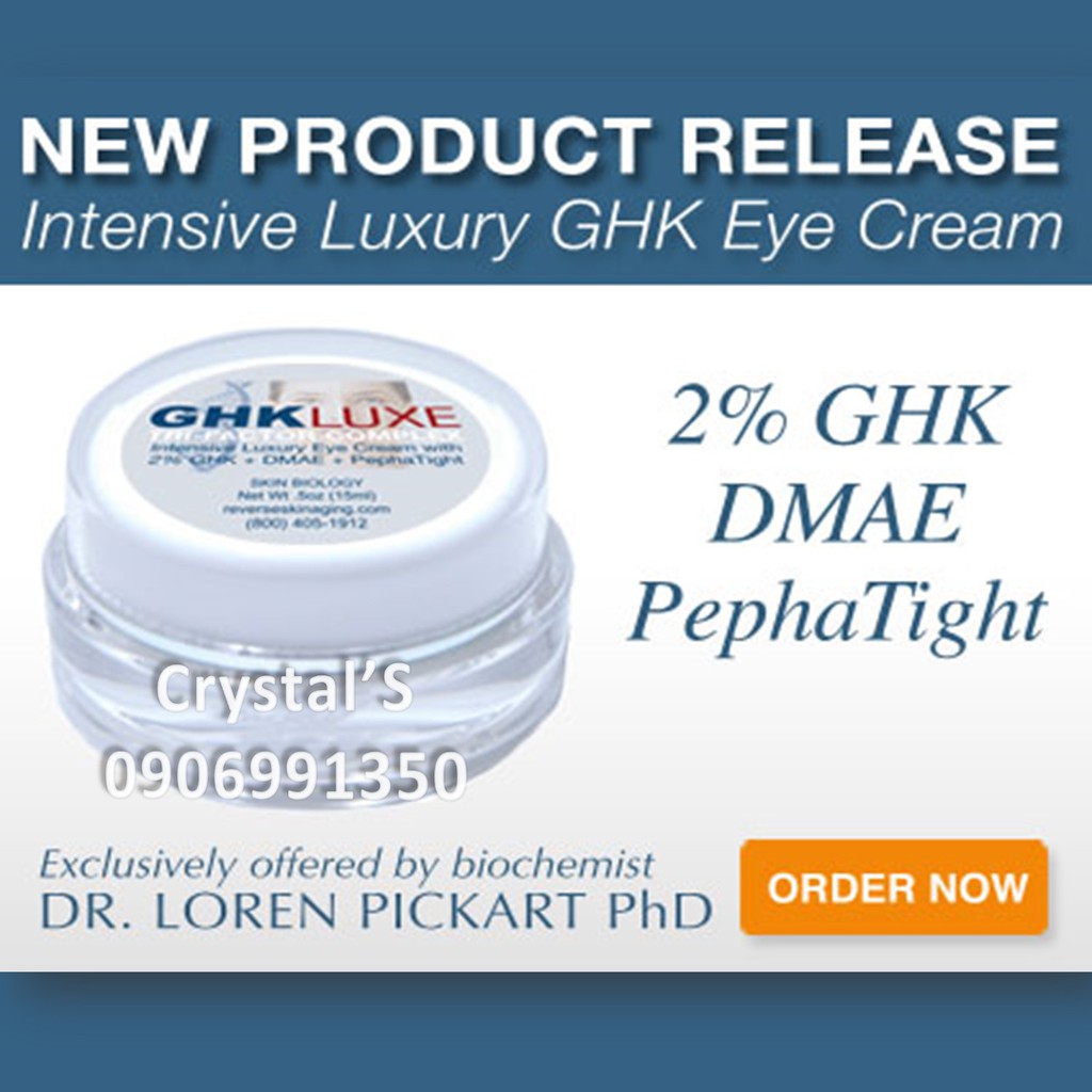 Kem dưỡng mắt GHK Luxe eye cream Skin Biology