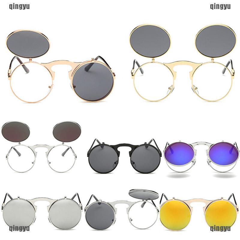 Kính Mát Gọng Tròn Phong Cách Retro Thời Trang Cho Nữ