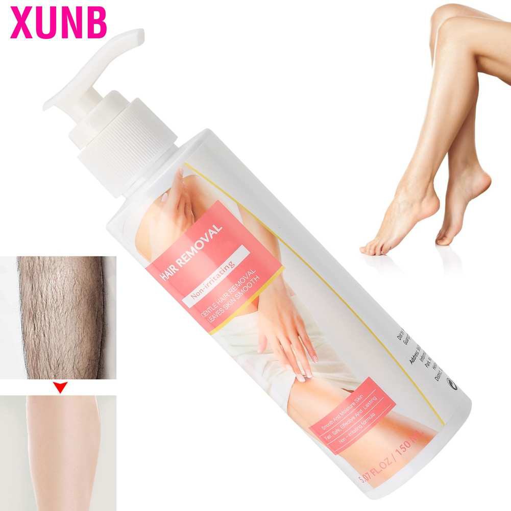 Xunb 150ML Body Depilatory Cream Painless Hair Removal Skin‑Friendly Remover for Women Men