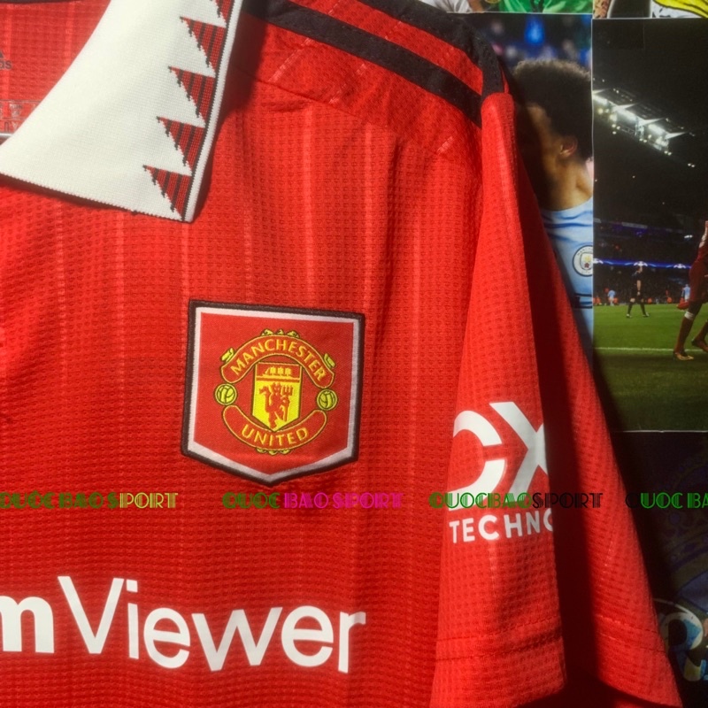 ManU  đỏ sân mùa giải 22/23-Bộ áo bóng đá bản Fan vải Thái cao cấp