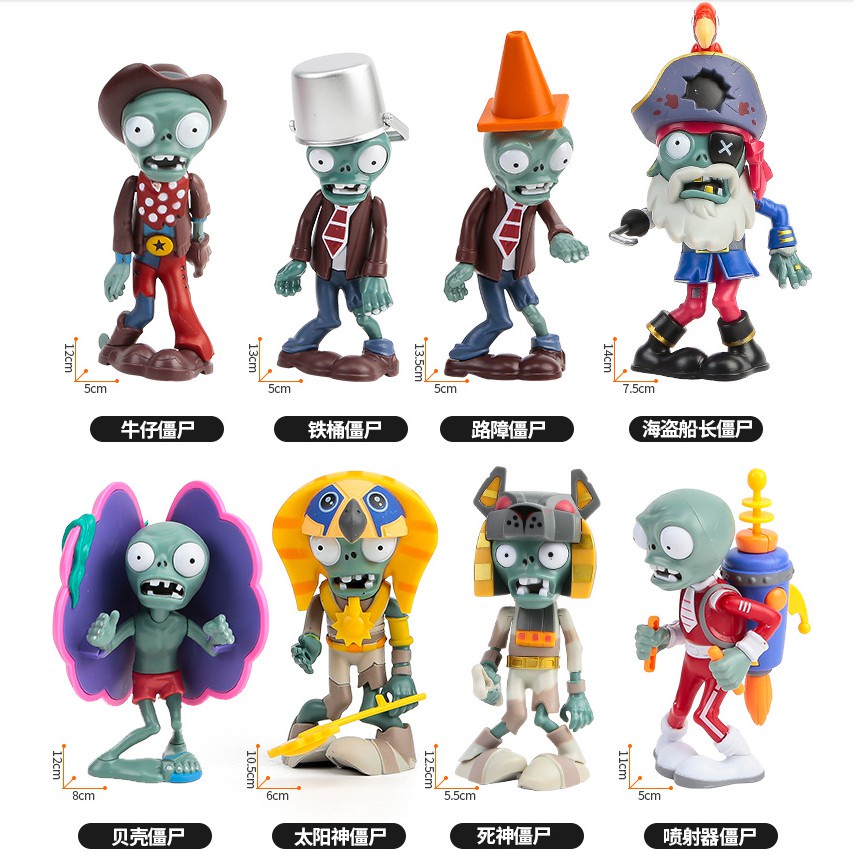 Plant vs zombie Toy Barrier Thùng sắt zombie Boy