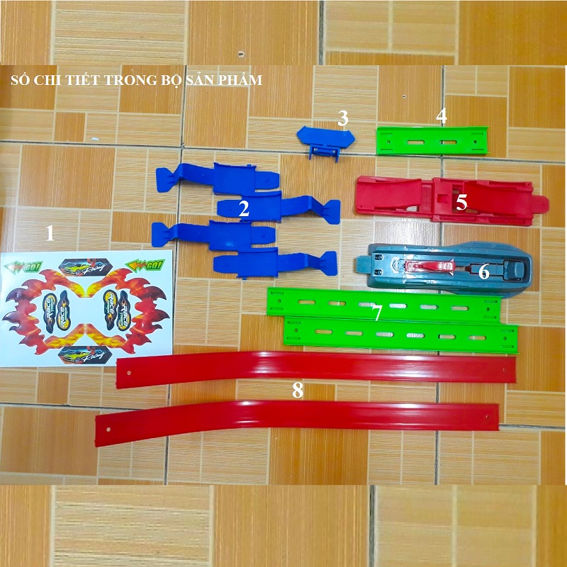 Bộ đường đua xe hotwheels - Đồ chơi lắp ghép cho trẻ em Hot Wheel car