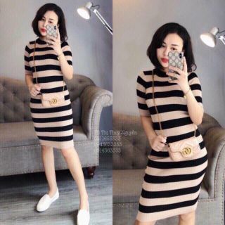 Đầm len body