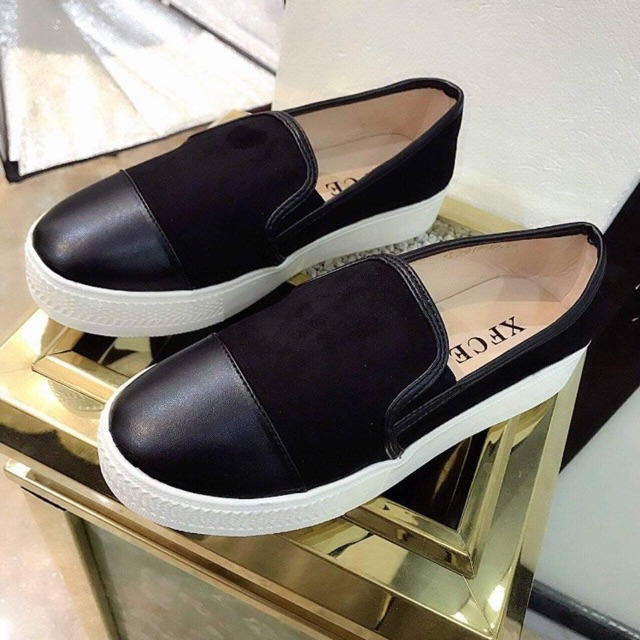 GIÀY SLIP ON PHA DA SIÊU ĐẸP | BigBuy360 - bigbuy360.vn