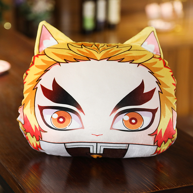 Gối in hình Anime Kimetsu no Yaiba nezuko tanjirou Kanroji Mitsuri Agatsuma Zenitsu Kochou Tomioko cỡ 25x25cm 35x30cm