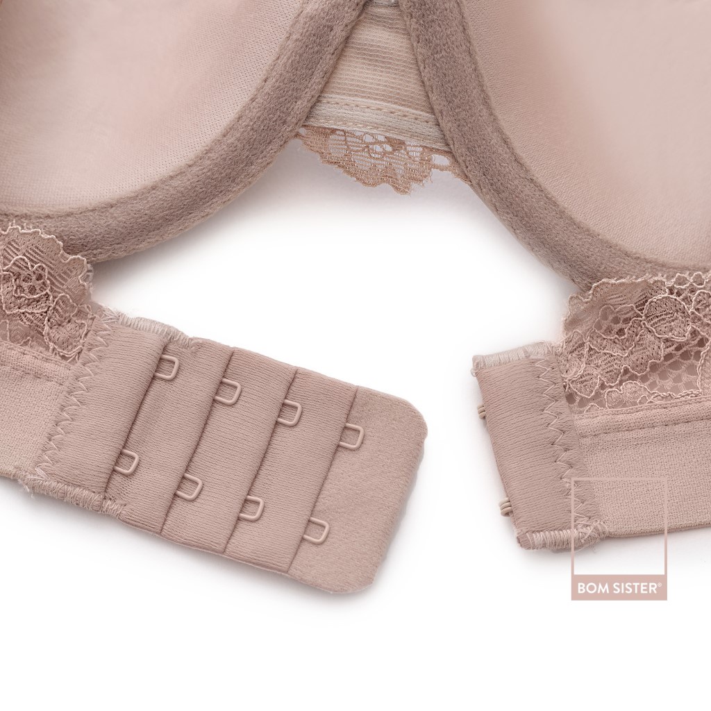 Áo lót mút mỏng có gọng thun lạnh lưng ren màu trơn đính nơ nâng ngực tự nhiên BOM SISTER LC2903 | BigBuy360 - bigbuy360.vn