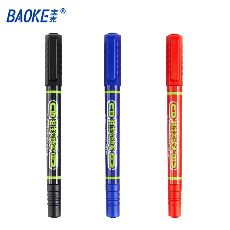 Bút MARKER Dánh Đấu Khô Nhanh Thiết Kế 2 Đầu BAOKE-MP2915