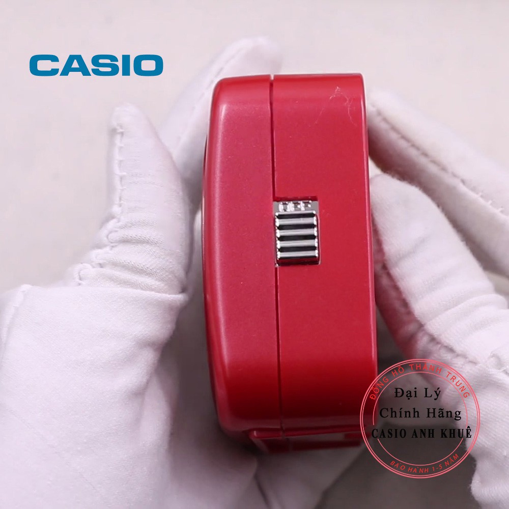 Đồng hồ để bàn Casio TQ-143S-4DF có đèn ,báo thức ( 7.7×7.6×3.8 cm )