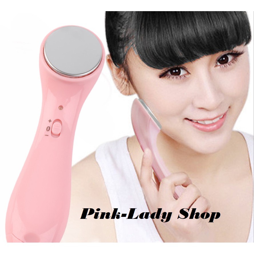 Máy Đẩy Tinh Chất, Rửa Mặt, Massage Da Y1203 Màu Hồng Chạy Pin