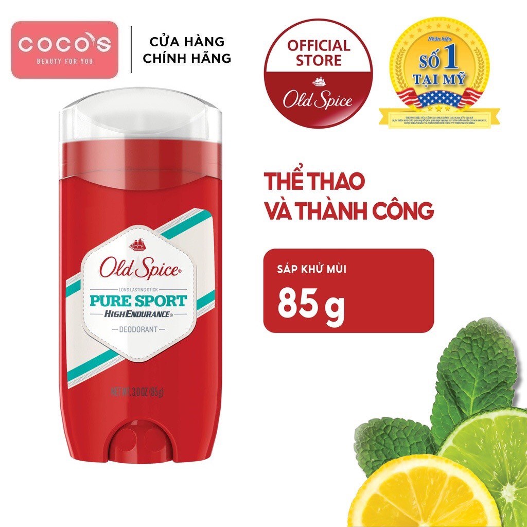 Lăn Khử Mùi Cho Nam Giới Old Spice Pure Sport USA 85g