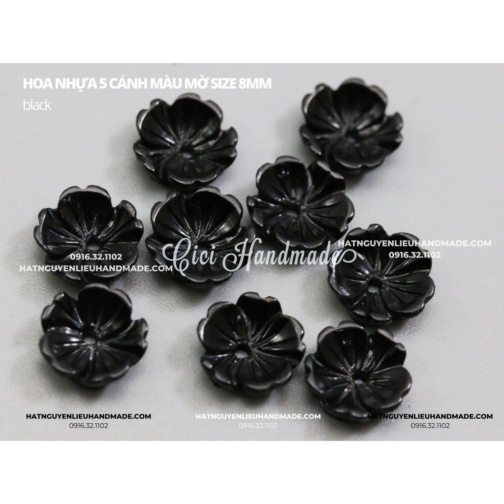 Hoa nhựa 5 cánh phủ sứ mờ