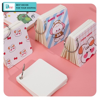 Sổ khoen vuông sổ flashcard hs b.dee 7cm 80 tờ