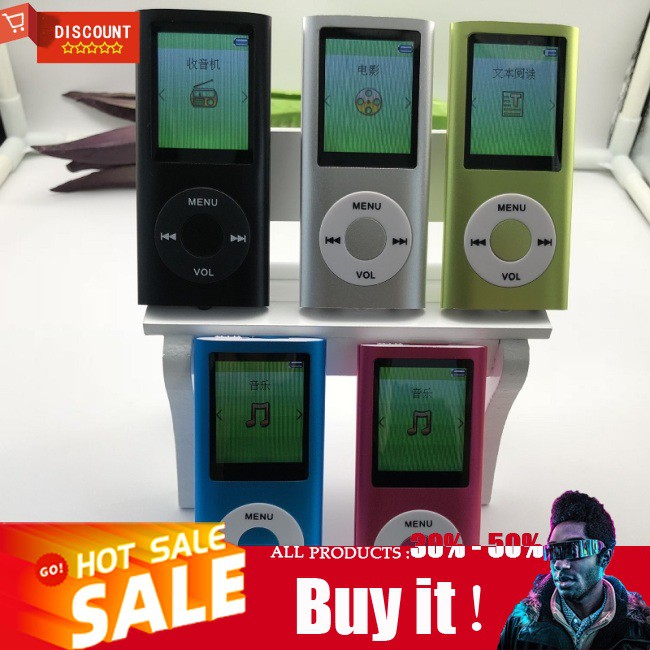 ☪ Music Player Radio HIFI Mp3 Player Digital LCD Screen Voice Recording FM Player