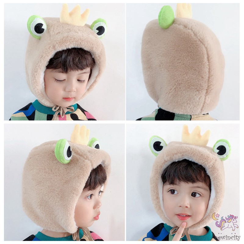 Mũ Lông Kiểu Hoạt Hình Ngộ Nghĩnh Đáng Yêu Phong Cách Hàn Quốc Cho Bé