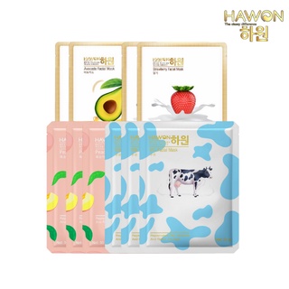 Combo 10 miếng mặt nạ dưỡng trắng da hàn quốc hawon 25g