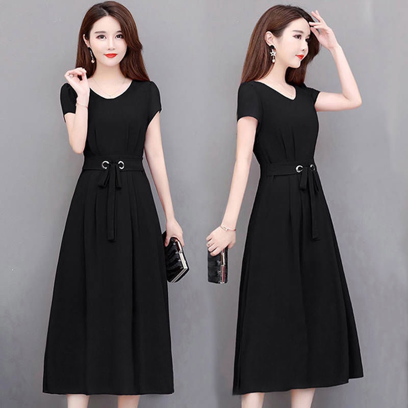 Đầm Dài Qua Gối Thiết Kế Thanh Lịch Cho Nữ Trung Niên | BigBuy360 - bigbuy360.vn