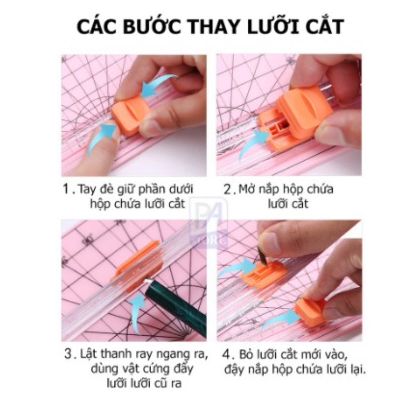 Bàn Cắt Giấy A4 Mini Thông Minh Đa Năng, Bàn Cắt Giấy Mini Cầm Tay Tiện Lợi