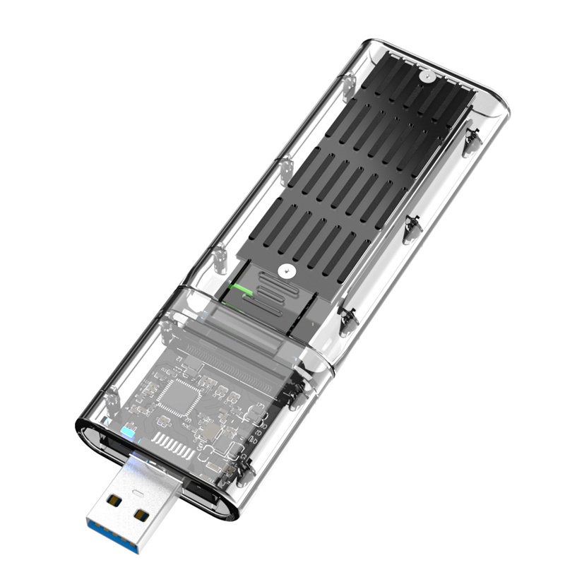 Vỏ ổ cứng ngoài M.2 NGFF SATA SSD USB3.0 Gen1 5Gb/S SATA SSD màu đen cho PC