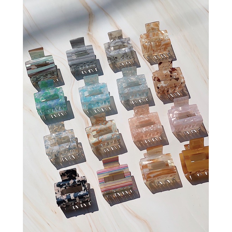 Kẹp tóc hàn quốc vân đá