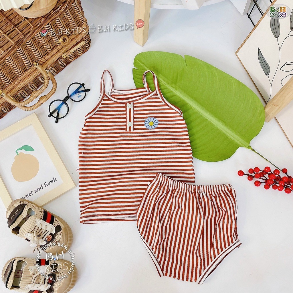 Sale !!Bộ 2 dây cho bé gáiHàng Minky Mom thun lạnh chính hãng