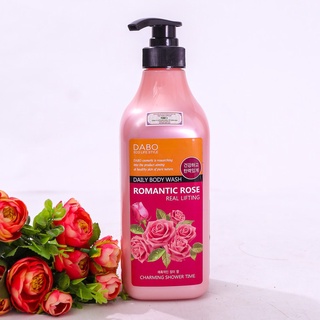 Sữa tắm cao cấp Hàn Quốc DABO Romantic Rose 750ml - Chống lão hóa da, mịn da, săn chắc da