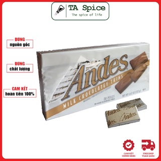 Kẹo Socola Sữa Andes Mỹ vỉ 28 viên 132gr - Andes Milk Chocolatey Thins