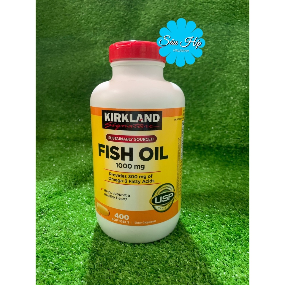Viên Uống Fish Oil Dầu Cá Kirkland 400 Viên