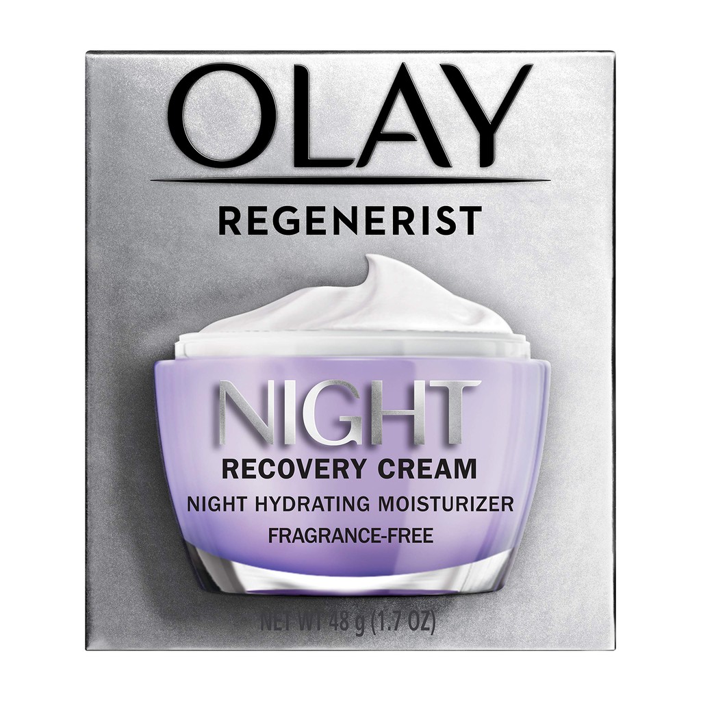 [Meoheo] Kem dưỡng Regenerist Night Recovery Cream - Fragrance free 48g Olay