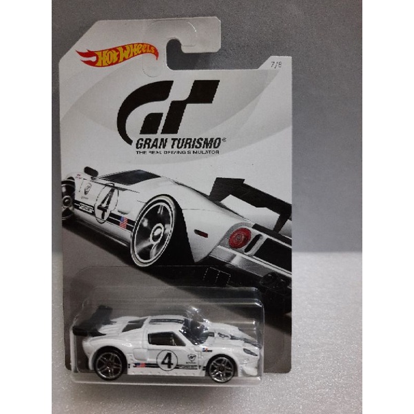 xe Hot Wheels Ford GT màu trắng , hàng hiếm