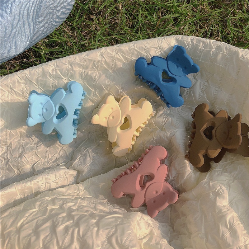 Kẹp Tóc Hình Gấu Hoạt Hình Đơn Giản Phong Cách Hàn Quốc