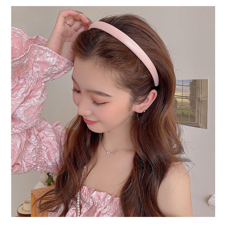 Dây Buộc Tóc Bằng Da pu Màu Kẹo Đơn Giản Đa Năng Thời Trang Mùa Hè Dành Cho Bạn Nữ