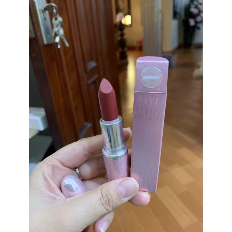 Son MAC Matte bản mới vỏ hồng - màu Marrakesh, Down To An Art, All Fired Up, Snow Filter