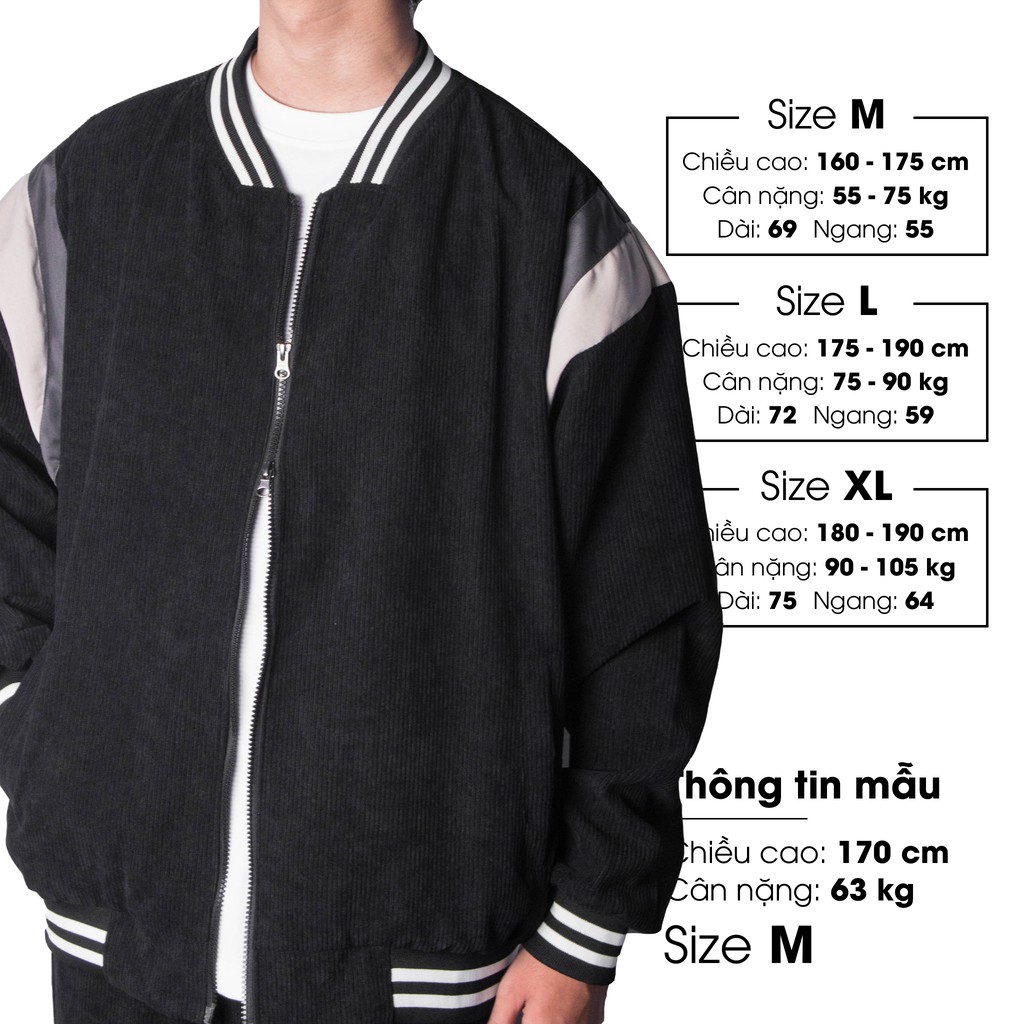 Áo Khoác FF OVERSIZE CODUROY TIRAMISU BOMBER JACKET | BigBuy360 - bigbuy360.vn