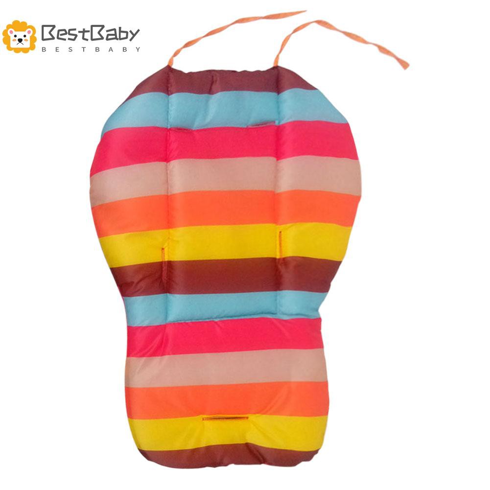 READY☆FOBE√Rainbow Baby Stroller Buggies Pads Seat Chair Cushion Thickening Cart Pads