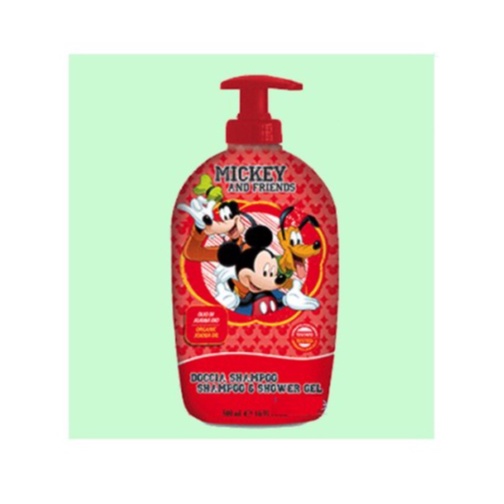 Gel Tắm Gội Trẻ Em Disney Chiết Xuất Tinh Dầu Jojoba Hữu Cơ hiệu Naturaverde chai 500ml